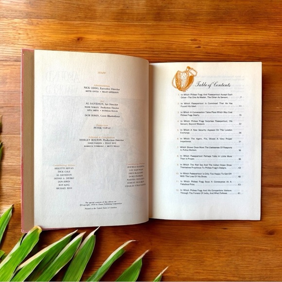 VINTAGE Around the World in Eighty Days by Jules Verne Classic Illustrated - Picture 6 of 10